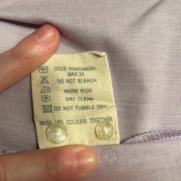 Old Khaki Lavender Button Down Blouse - Picture 14 of 14